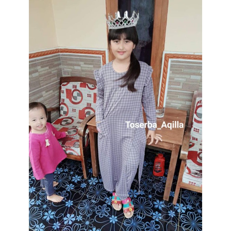 setelan Bt21 anak perempuan / gamis bt21 gamis bts