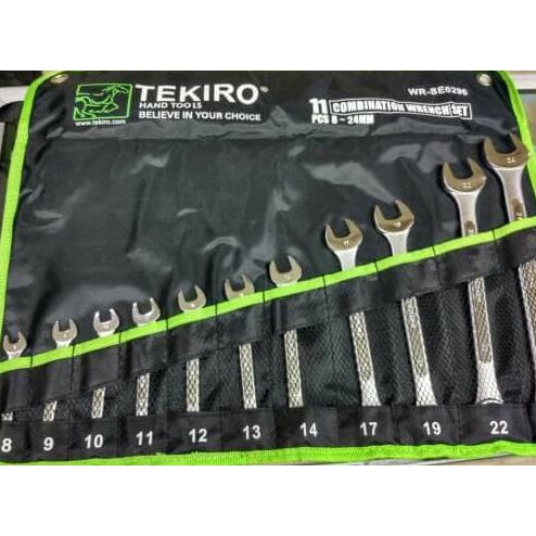 Tekiro Kunci Ring Pas 8-24 Mm 11 Pcs / Kunci Ring Pas Set Tekiro