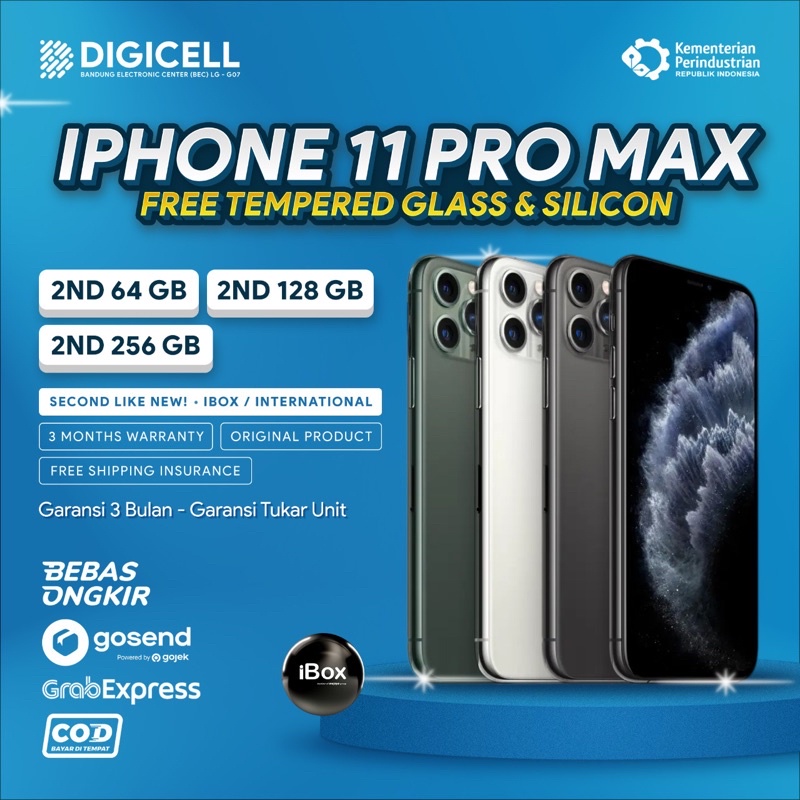 IPHONE 11 PRO MAX 64 256 GB SECOND INTER IBOX
