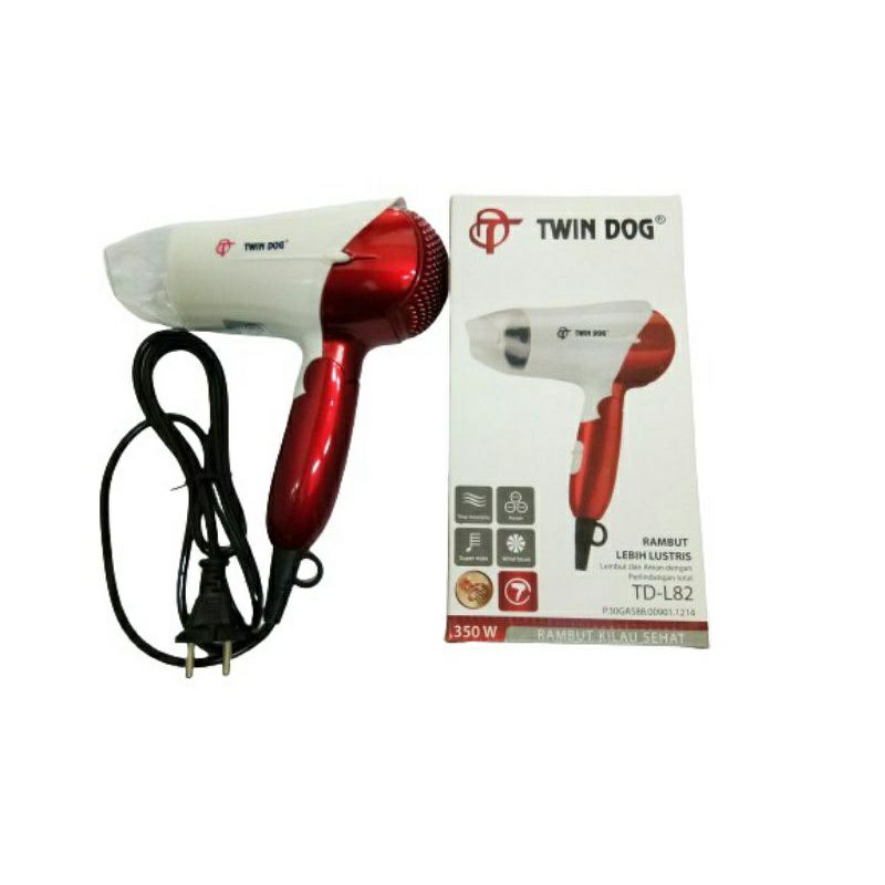 Twindog , Yamakawa ,  2235  , TD ,  L82  , Twin Dog, Hairdryer , Hair Dryer Pering rambut