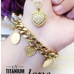 TiTanium set gelang kalung R87