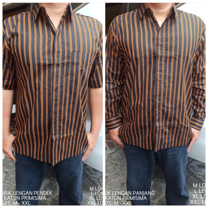 kebaya wanita KEMEJA LURIK LENGAN PENDEK | KEMEJA LURIK LENGAN PANJANG | SORJAN LURIK | HEM LURIK