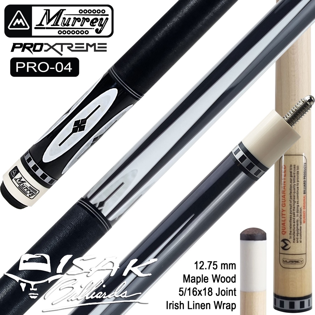 Murrey PRO-4 Xtreme Pool Cue - Maple Billiard Cue Stick Stik Biliar
