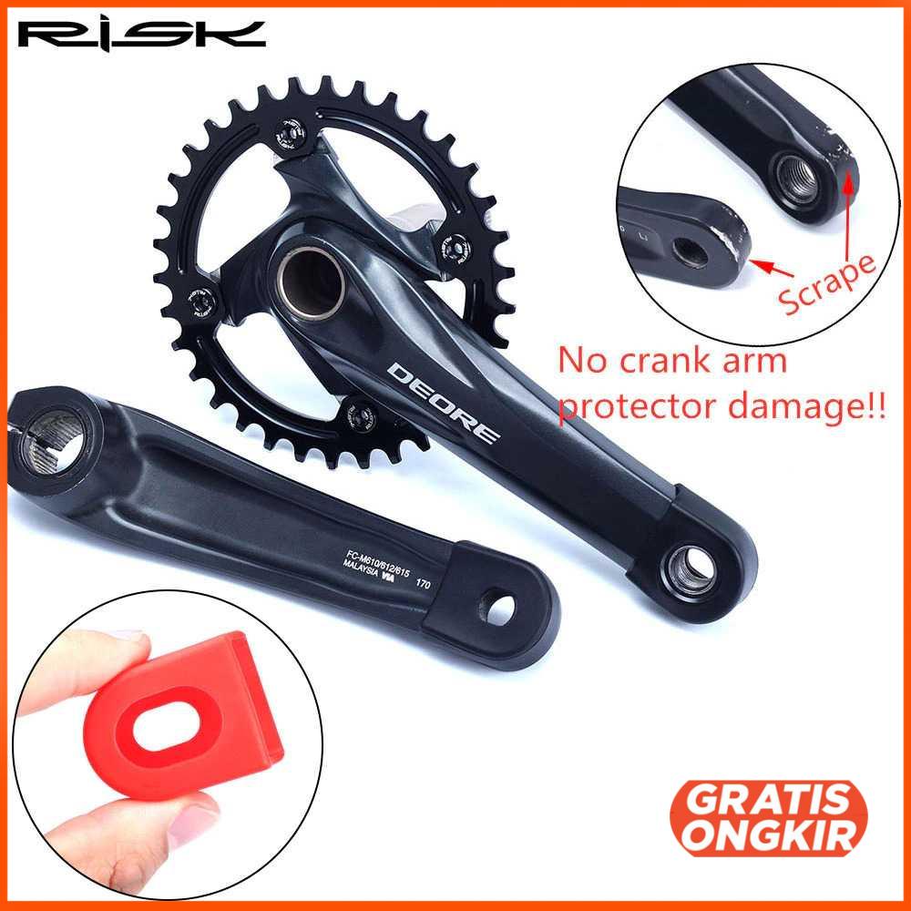 Cover Crank Sepeda Silicone Bicycle Arm Protector - JI1171