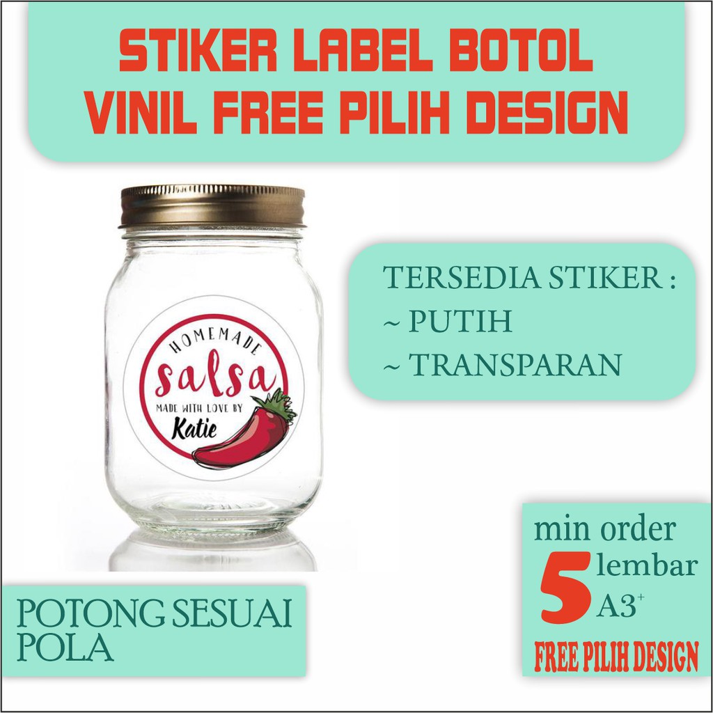 

STIKER LABEL BOTOL , ANTI ROBEK DARI PLASTIK VINIL LEMBARAN A3+