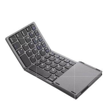 Foldable Wireless bluetooth Keyboard 3 Layers with Touchpad, Keyboard Lipat B033 [READY STOCK]