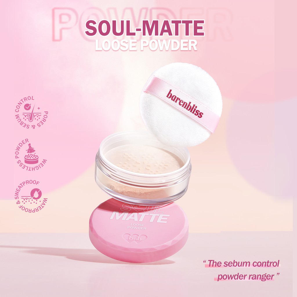 ⭐️ Beauty Expert ⭐️ BNB barenbliss Soul-Matte Loose Powder Korea Bedak Tabur「Kontrol Pori-pori &amp; Sebum」