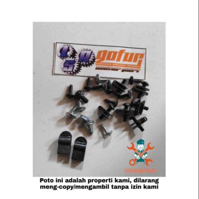 Baut kepala motor Honda full set mur baut kepala supra 125