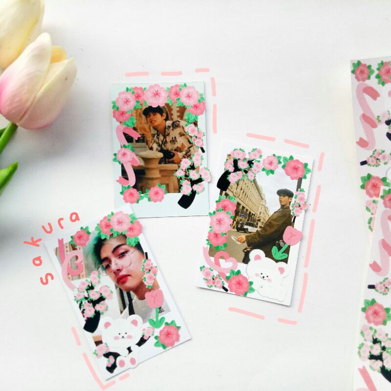 

Sakura sticker/polcos sticker/deco sticker/korean sticker