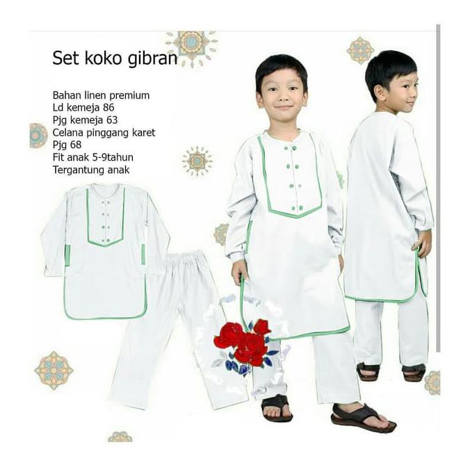 Toko Pakaian Anak Terupdate SET KID KOKO GIBRAN Setelan Muslim Koko Anak Termurah dan Ready Stock