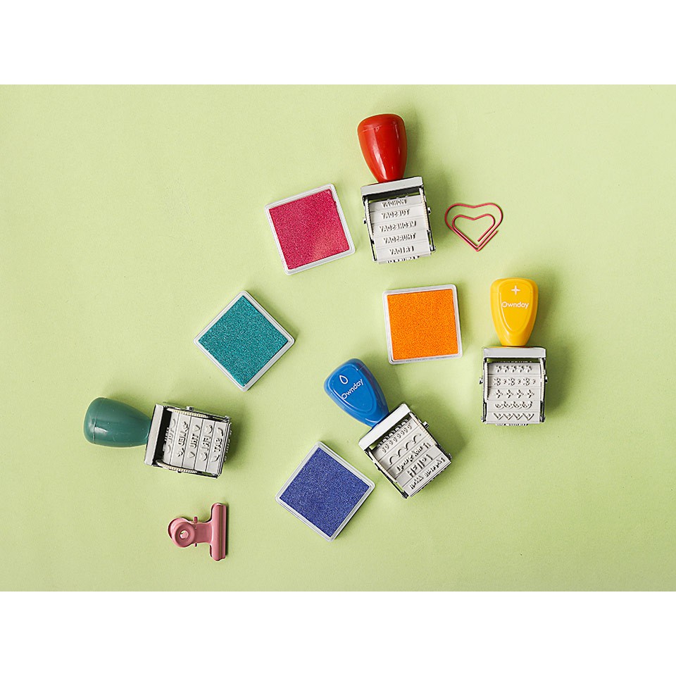 

Terlaris !!! Warm Life Deco Label Stamp With Inkpad Eym House