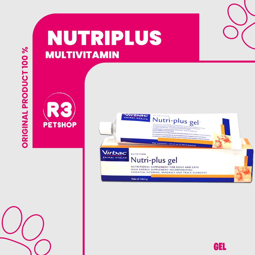 Nutriplus Gel Multivitamin untuk Anjing dan Kucing - Termurah