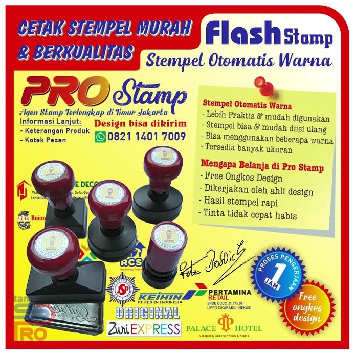 

Jual Stempel Flash Ukuran Sedang / Custom Diskon