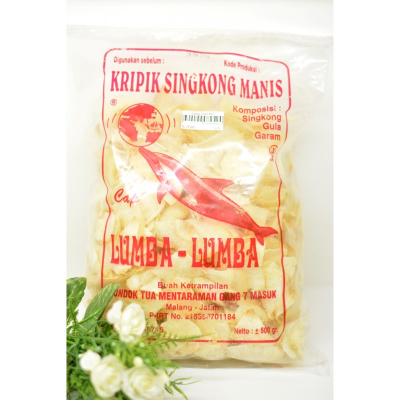 

Keripik Singkong Lumba Lumba 500 gram