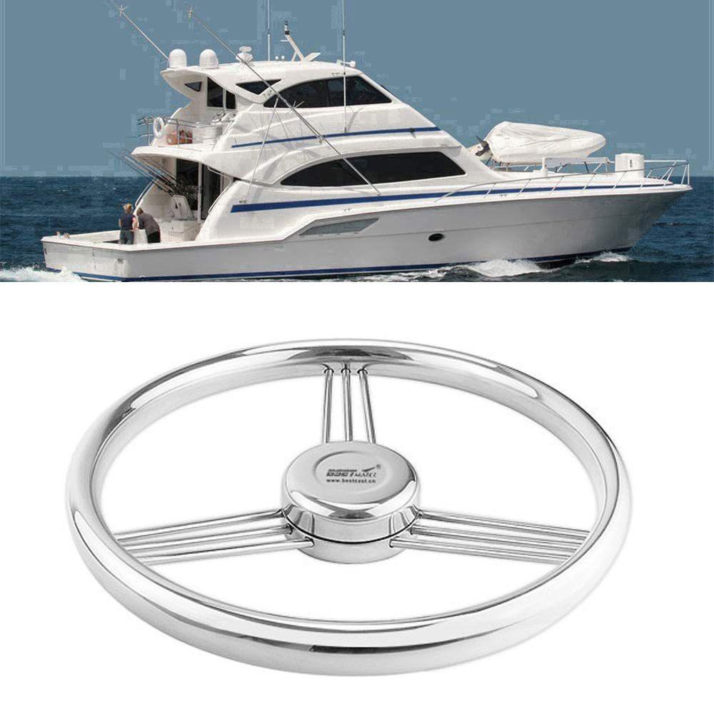 Preva Setir Yacht Stir Retrofit Stainless Steel Baru 342mm 3jari Jari Jari