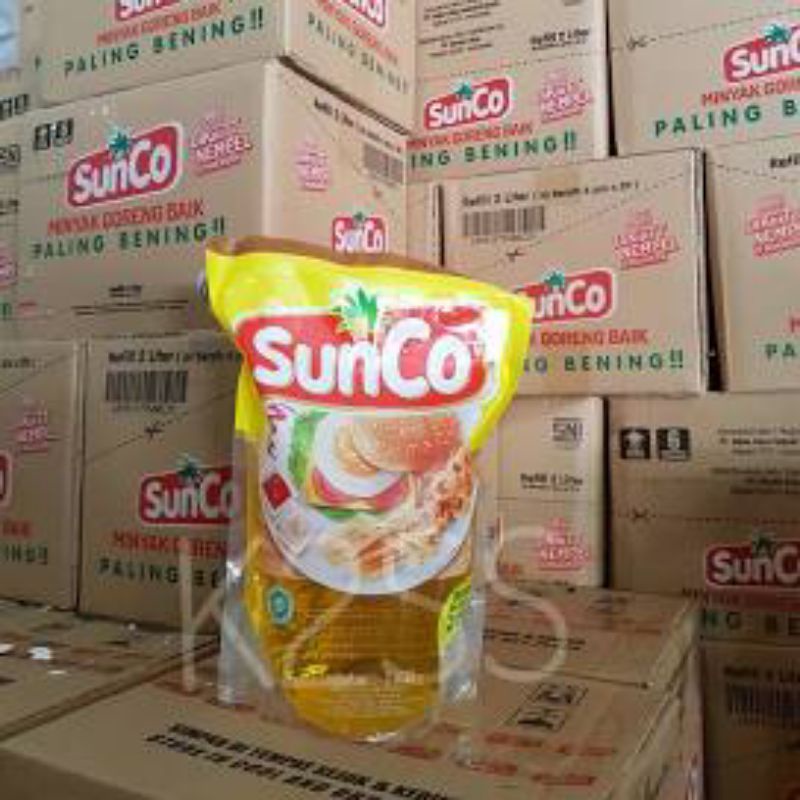 Sunco Minyak Goreng 1Dus [2 L/ Kemasan Refill]