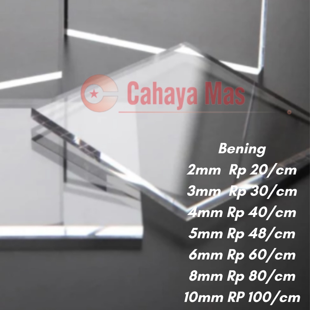 

Acrylic lembaran 2mm ukuran A6 (10,5 X 14,8 cm) MURAH