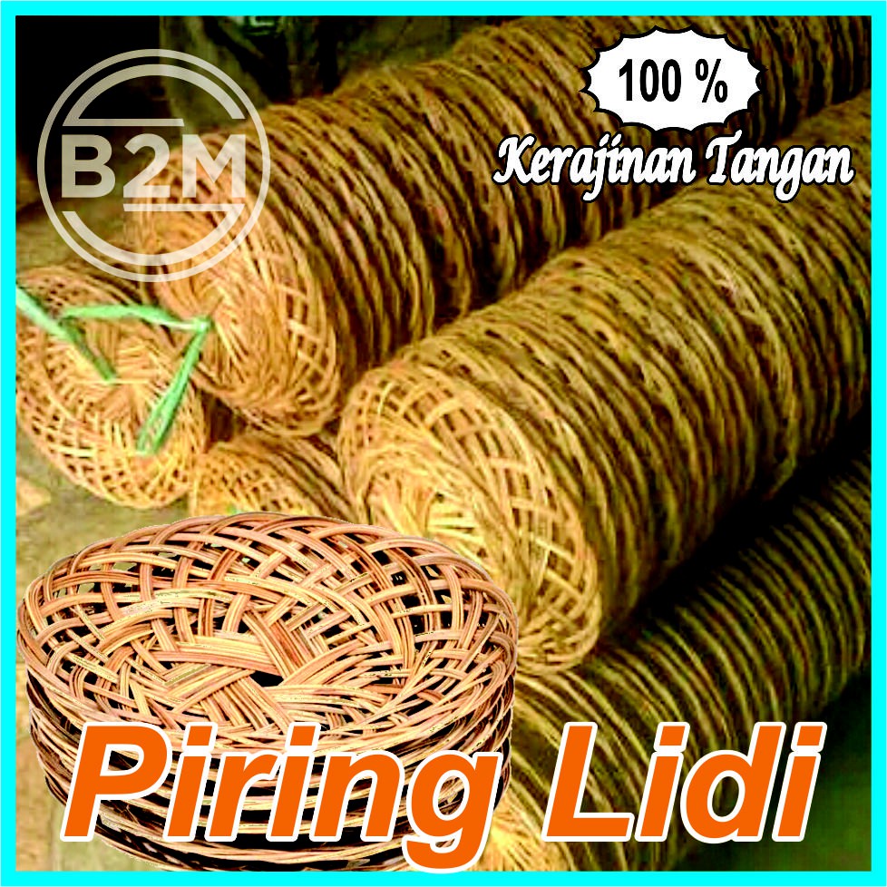 Grosir Piring Anyaman Lidi Piring Lidi Murah 50 pcs