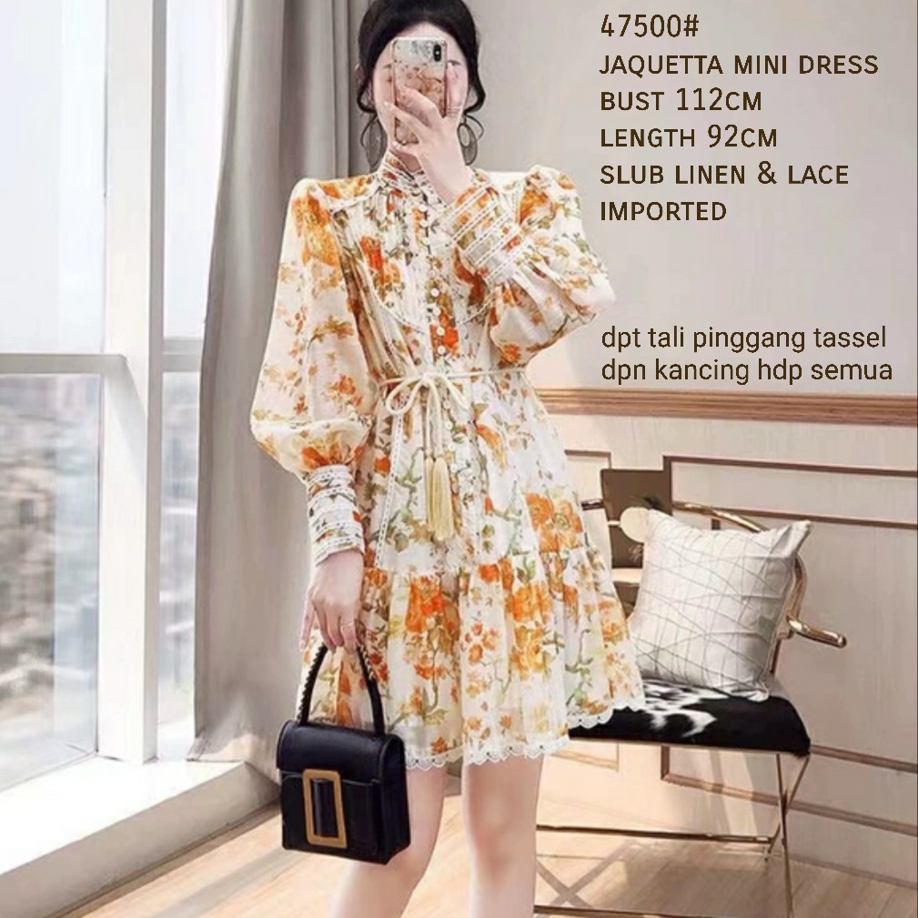 jaquetta mini dress 47500 FASHION WANITA GROSIR three m threem 3m 3ms