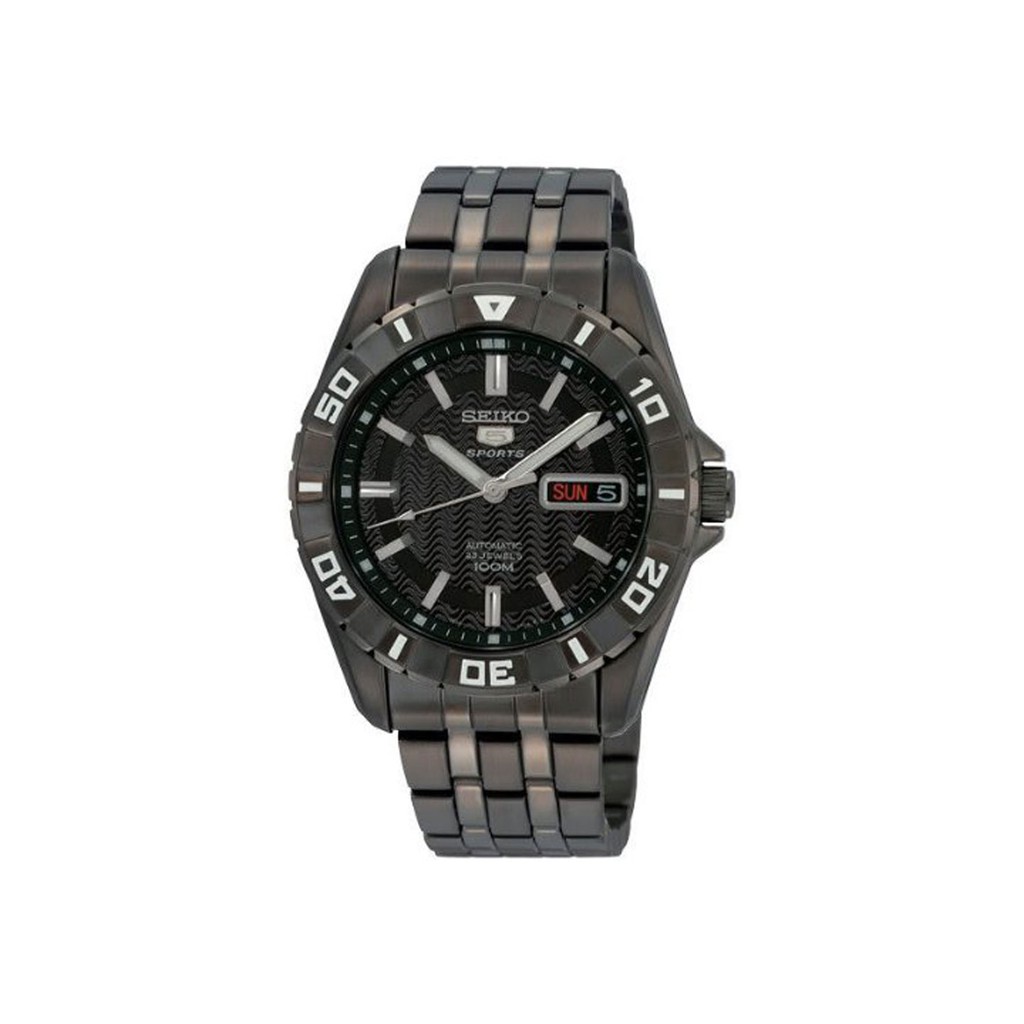 Seiko 5 Sports Jam Tangan Pria - Hitam - Stainless Steel - SNZH77 SNZH77K1