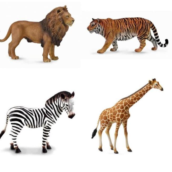 Terlaris Miniatur Hewan Mainan Binatang Mb Liar Singa Harimau