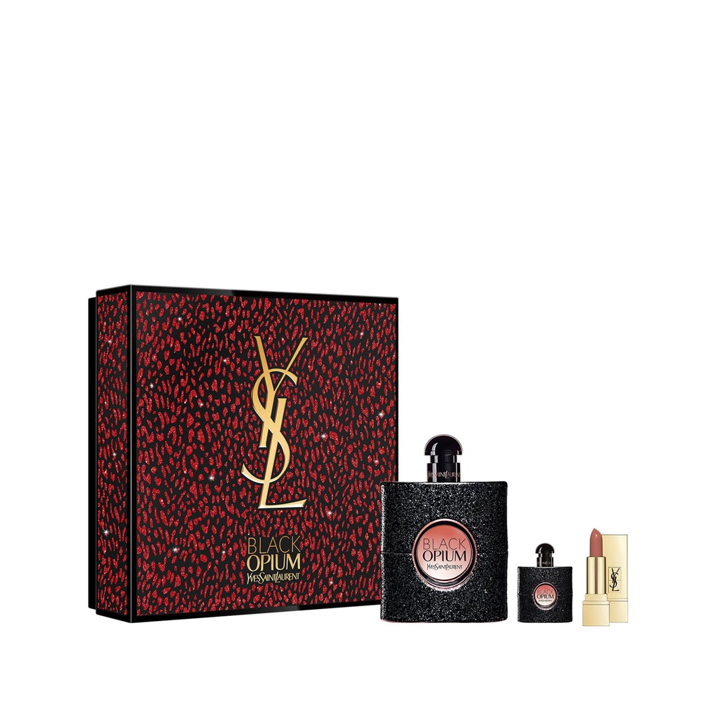 YSL BOX SET BLACK OPIUM ISI 3 LIMITED EDITION