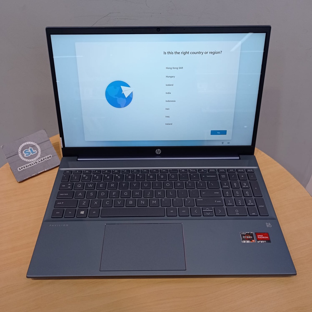 PROMO LAPTOP GAMING MURAH BARU HP PAVILION 15 AMD RYZEN 5 5500U 16GB 512GB RADEON GRAPHICS 7 15.6&quot; FHD WIN10HOME BLUE