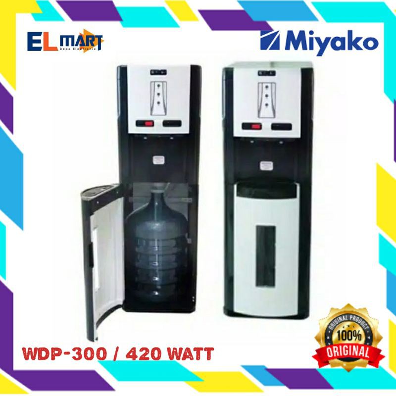 Water Dispenser Galon Bawah Hot n Cool MIYAKO WDP300 - WDP 300 Panas &amp; Dingin 2 kran (EKSPEDISI )