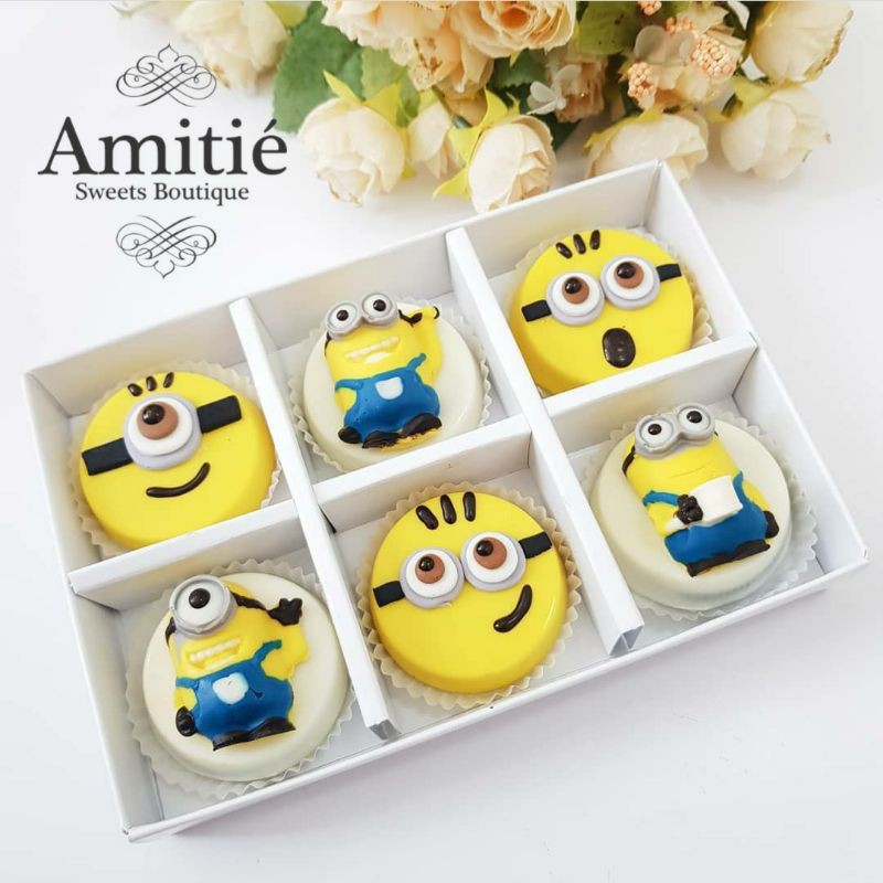 Coklat Oreo Minions - 1 Box isi 6 / Coklat Karakter