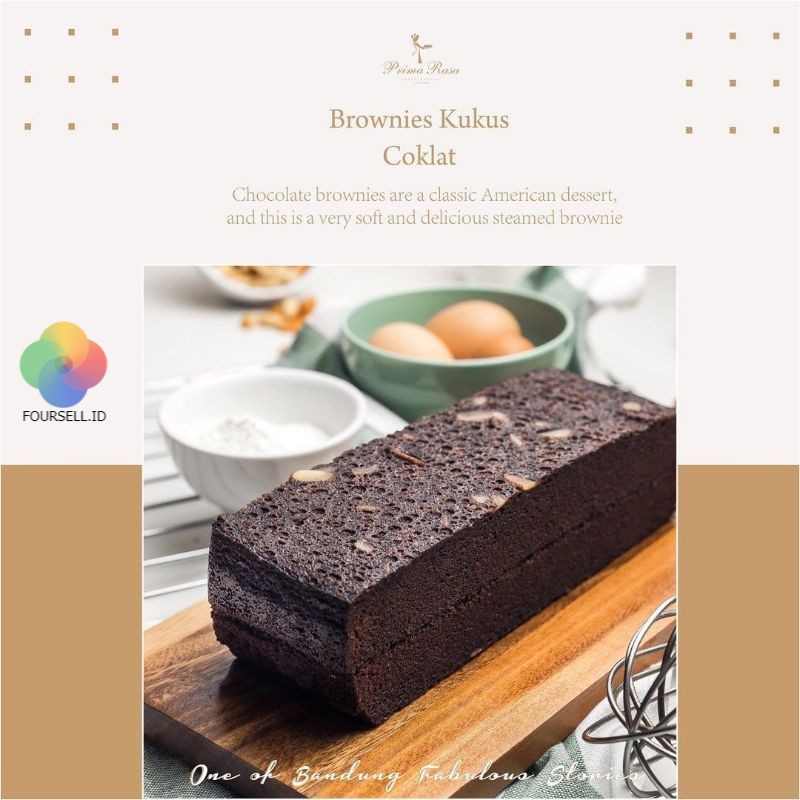 

Primarasa Brownies Kukus Original Coklat Prima rasa Asli Bandung