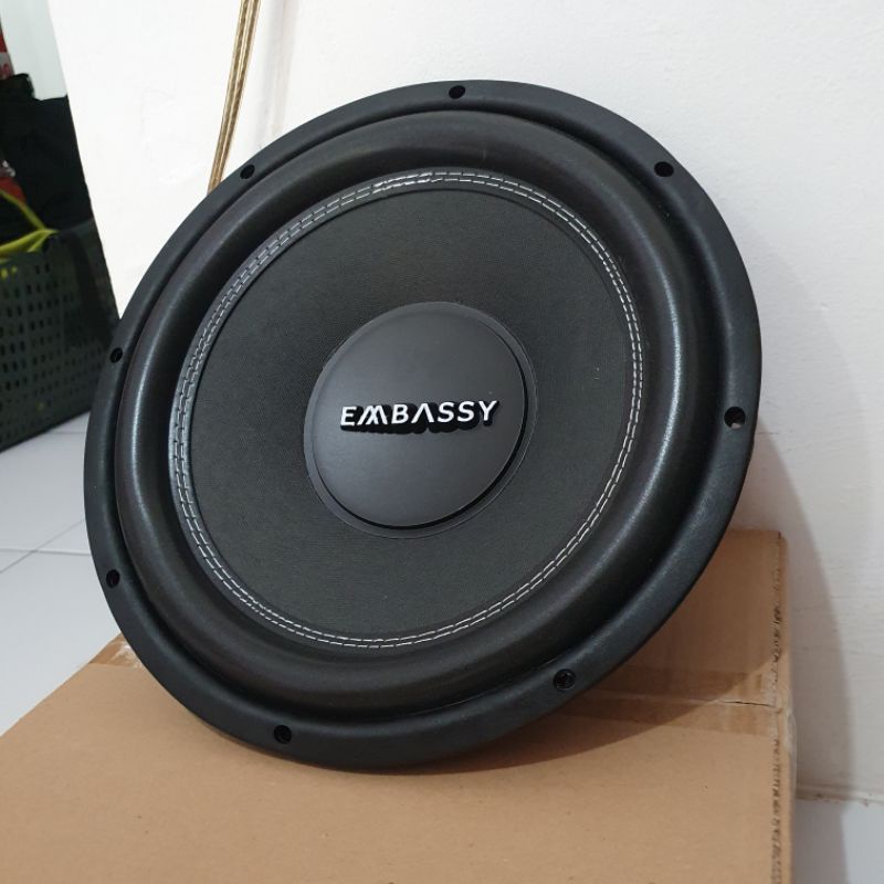 Subwoofer Embassy ES-124D 12 inch magnet besar