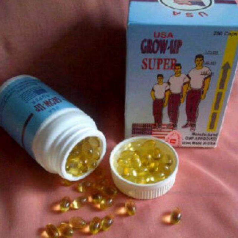 VITAMIN PENINGGI BADAN GROW UP USA ecer 20 PC