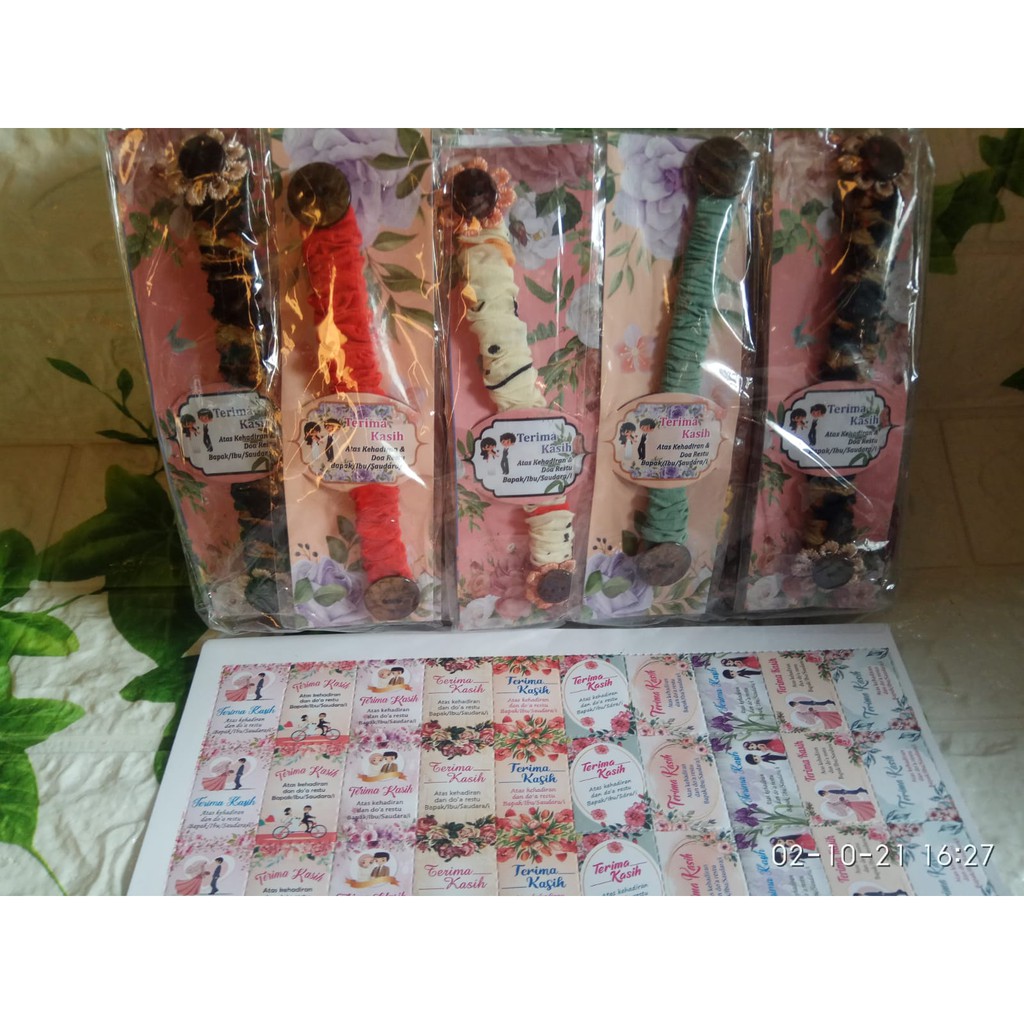 TERBARU souvenir pernikahan konektor masker kain 50 pcs/ sangkutan masker /souvenir pernikahan tali 
