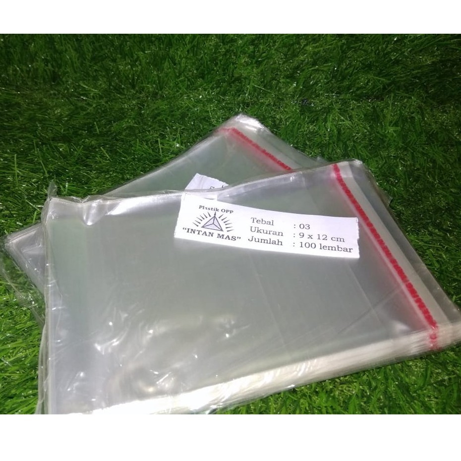 DISKON BESAR!!! Plastik OPP 9x12 cm Seal/Lem