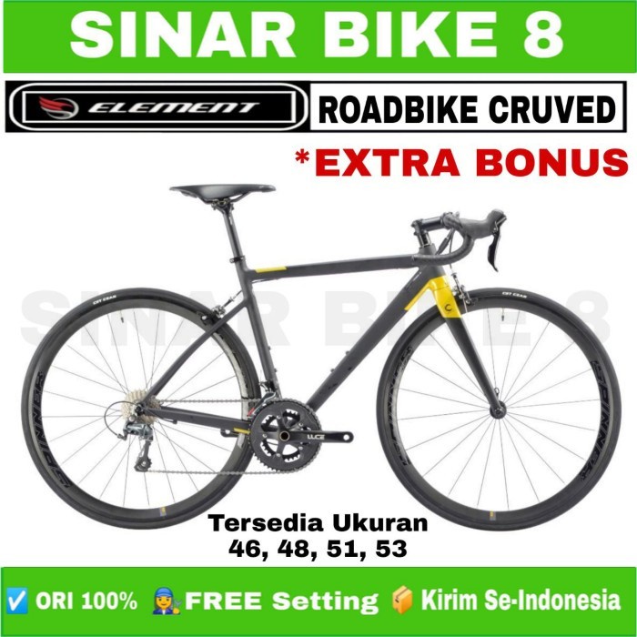 Sepeda Balap Roadbike ELEMENT CURVED 700C Alloy Sensah 20 Speed Balap