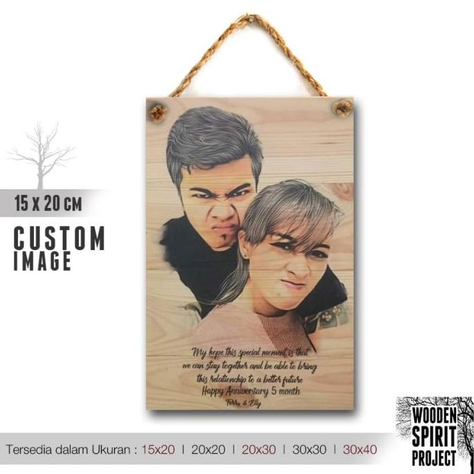 +%+%+%] Custom Foto Gantungan Kayu