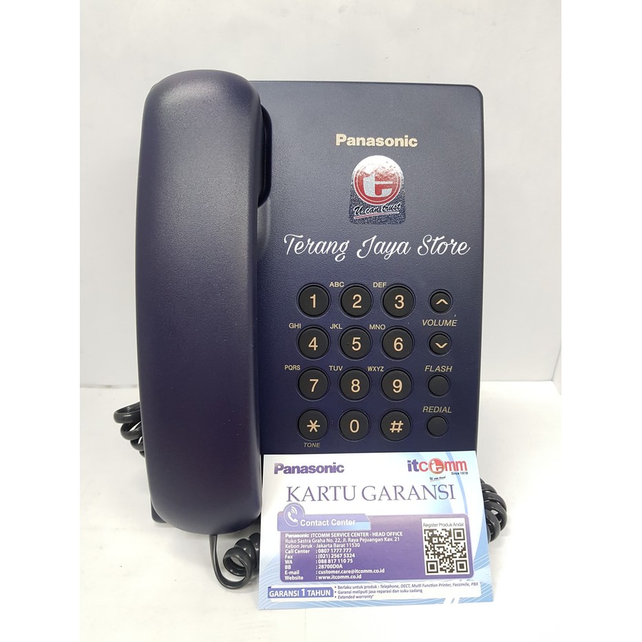 

Telepon Kabel Panasonic KX-TS505MX (Biru) Pesawat Telepon Rumah TS 505