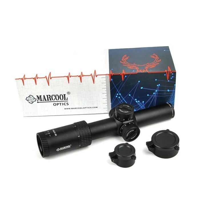 Telescope Teleskop Marcool 1-6x24 ir Buntung Marcool Stalker Lensa HD