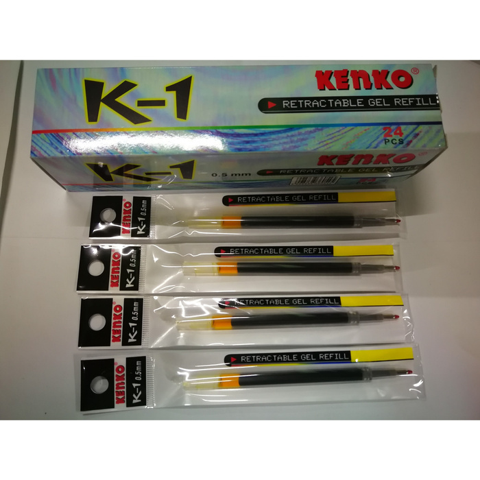 

MURAH ISI REFILL PEN KENKO K1 / TINTA PULPEN GEL KENKO K-1 [LUSIN] /12 PCS