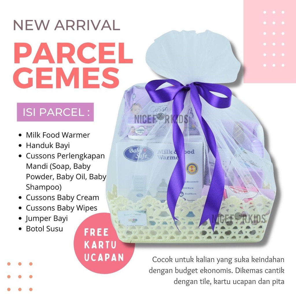 Paket Parcel Gemes Baby Gift Set / Kado Hampers Bayi / Kado Bayi Baru Lahir