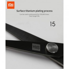 Xiaomi Huohou Gunting Titanium Plated Scissors Set 2 PCS - HU0030 - Black