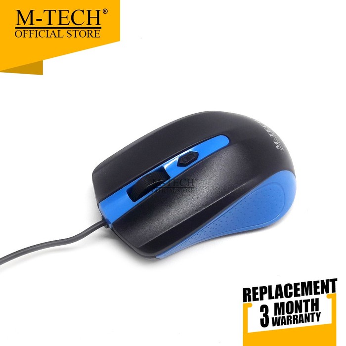 M-Tech Original Mouse Kabel USB MT-03 for Komputer PC Laptop Android