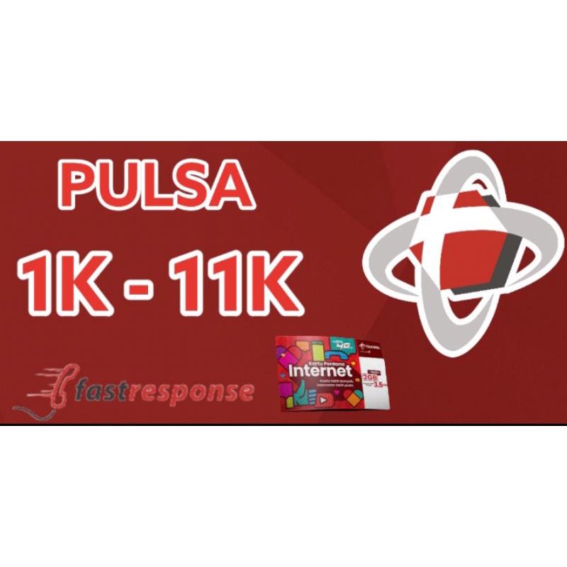 Pulsa Telkomsel 1k - 11k