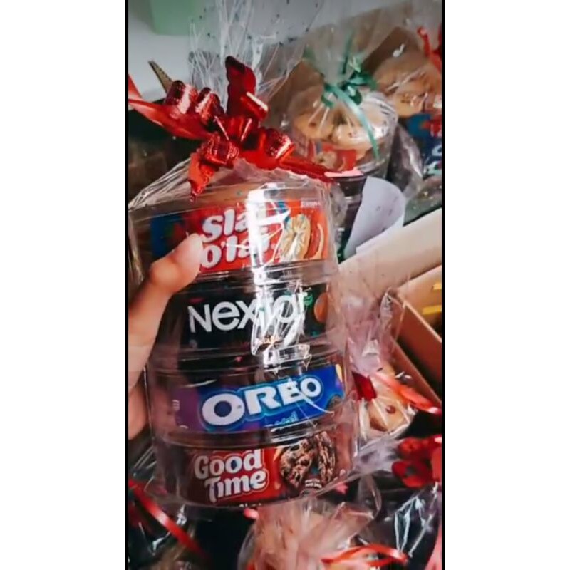 

paket murah parsel cokies orizinal 1 paket 4 toples