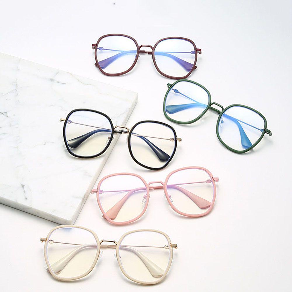 [Elegan] Kacamata Baca Transparan Kacamata Tontonan Tidak Teratur Wanita Pria Kacamata Komputer Eyeglasses Optical Glasses