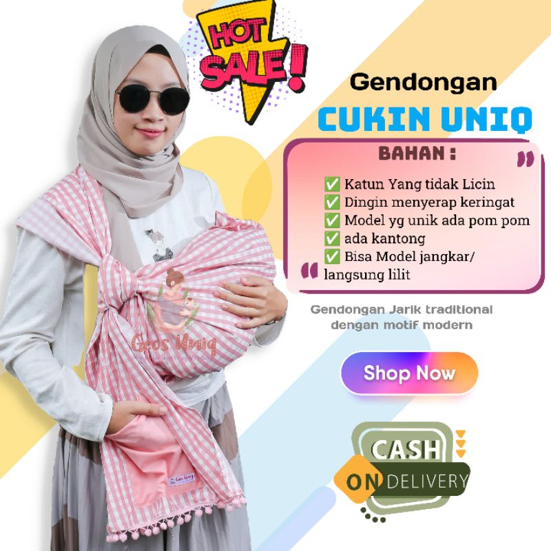GENDONGAN BAYI/CUKIN/JARIK MODERN /GENDONGAN KARAKTER /JARIK / SELENDANG