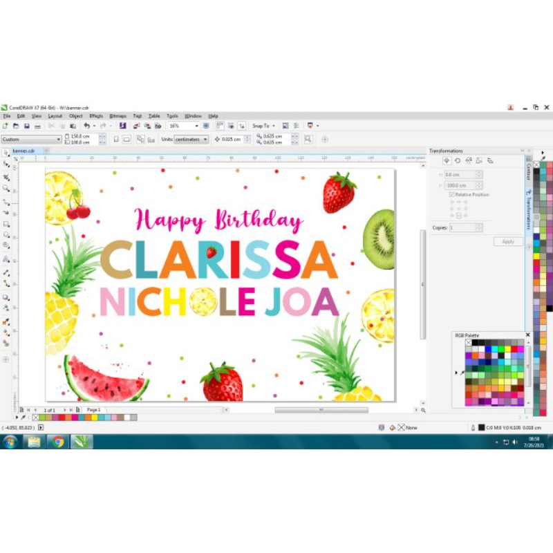 Ulang Tahun Dekorasi Banner Background Backdrop
