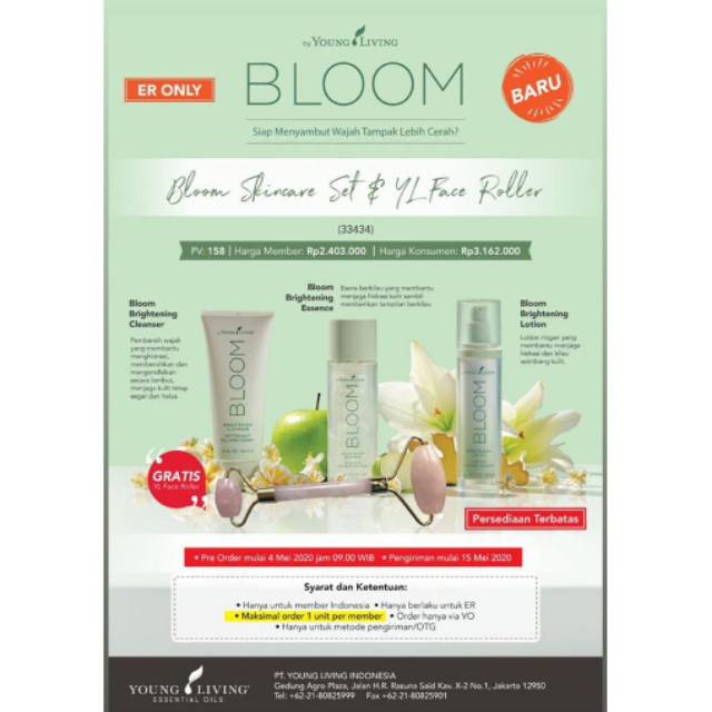 Jual Bloom Skin Care Young Living Shopee Indonesia