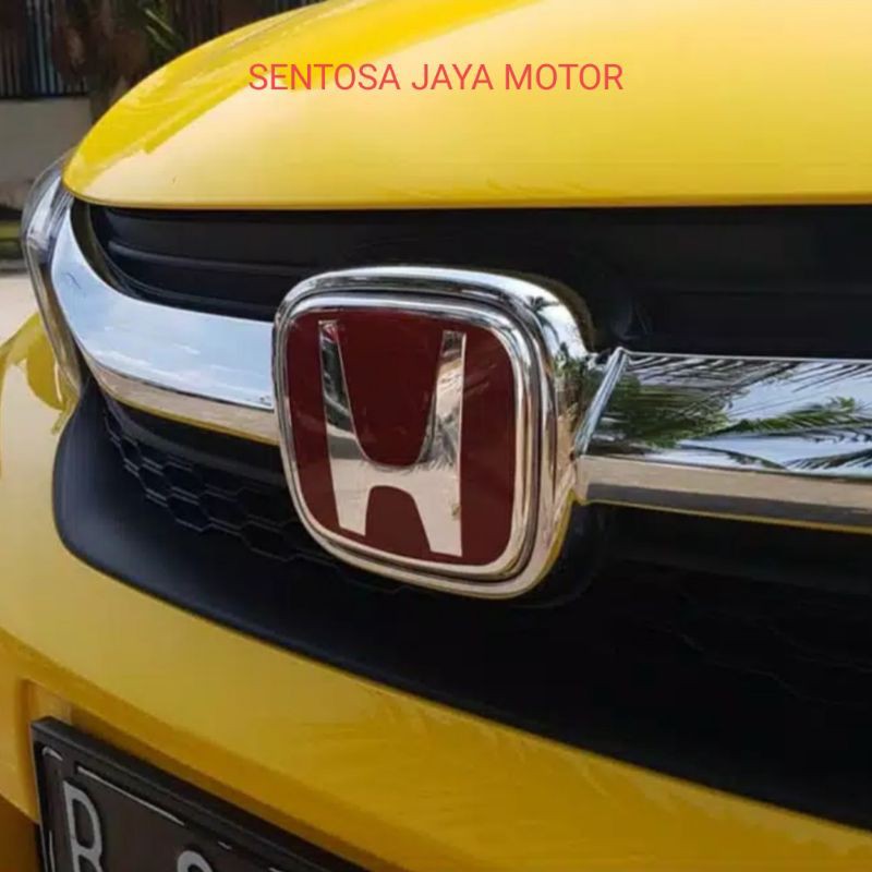 EMBLEM LOGO HONDA MERAH ORIGINAL HRV CRV BRV JAZZ MOBILIO