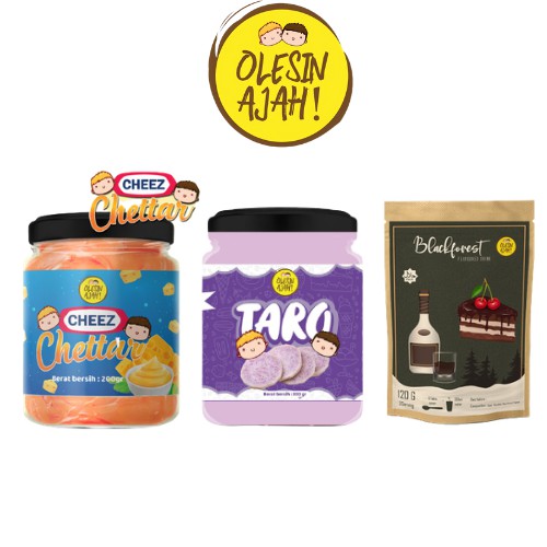 

Promo OlesinAjah Selai Chettar 200Gr + Taro 200Gr + BlackForest Premium Flavoured Drink - 120G